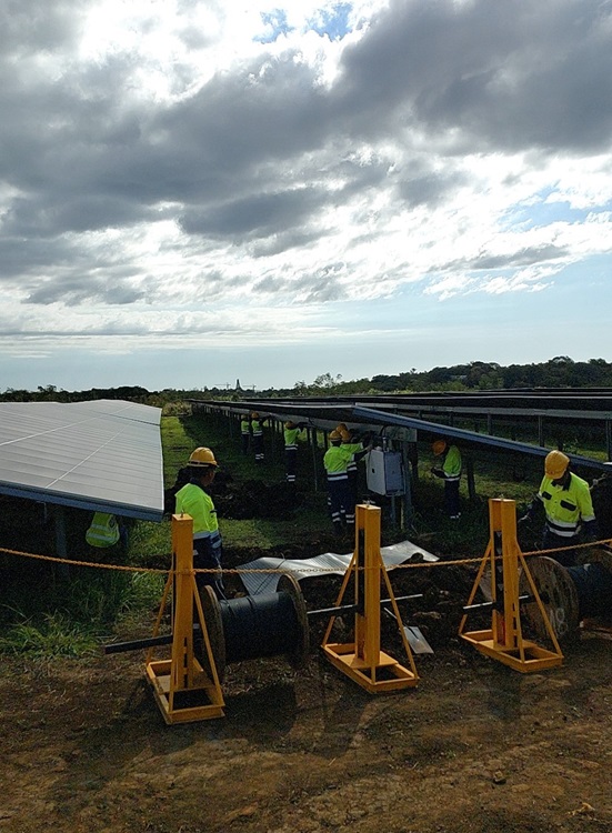 DC Cable Installation Works in Progress 1